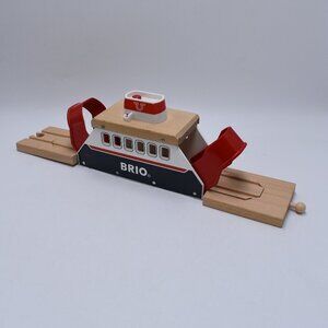 Brio Train Ferry Ship Wooden Toy Boat w/ Lights & Sound WORKS